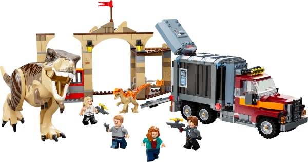 Конструктор LEGO Jurassic World Втеча тиранозавра і атроцираптора 76948
