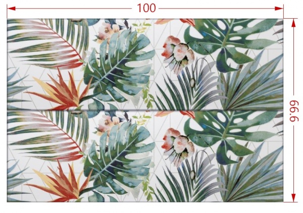 Плитка TAU Ceramica GARDEN decor 66,6x100 