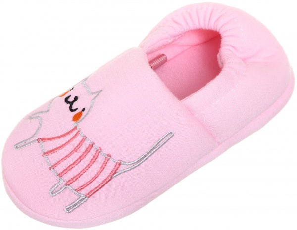 Тапочки детские Кот р.28/29 серый KD-6 