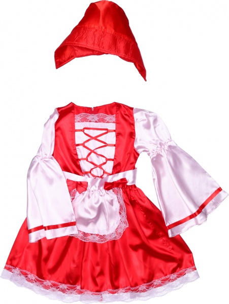 Костюм карнавальный КАРНАВАЛІЯ Красная шапочка р.122 красный с белым 85019, 85119 