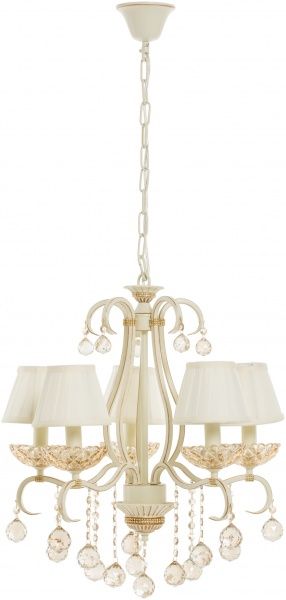 Люстра підвісна Інтерклас НСБ 04-5хХХ-333 5xE14 золото/крем 81312/5 