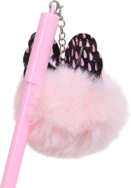 Ручка гелева Бант з рожевим помпоном 