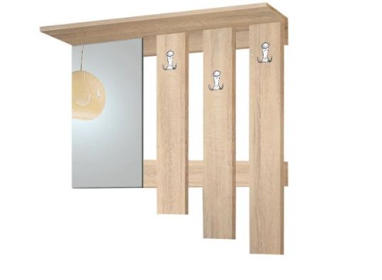 Вішалка настінна МФ МОДЕРН Візит 930х230х850 дуб сонома