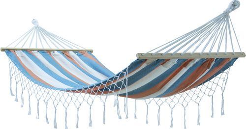 Гамак UP! (Underprice) с бахромой 100x200 см синийоранжевый 
