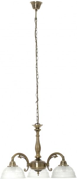 Люстра подвесная Globo Horus 3xE27 античная латунь 60207-3 
