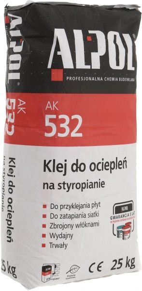 Клей для пінополістиролу Alpol АК 532 25 кг