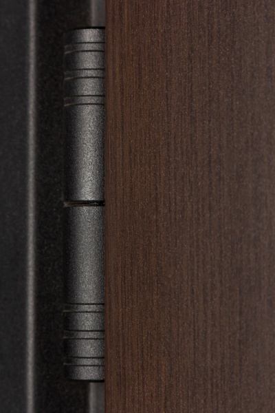 Дверь входная Булат Термо House-705 стеклопакет венге темный 2050x950 мм левая