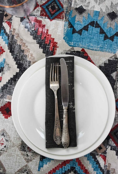 Серветка La Nuit Joy 35x45 см чорно-сірий 