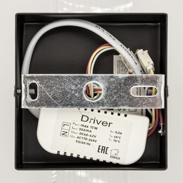 Бра Luminaria 1x12 Вт черный LUMIERA SQUARE 12W S BLACK 