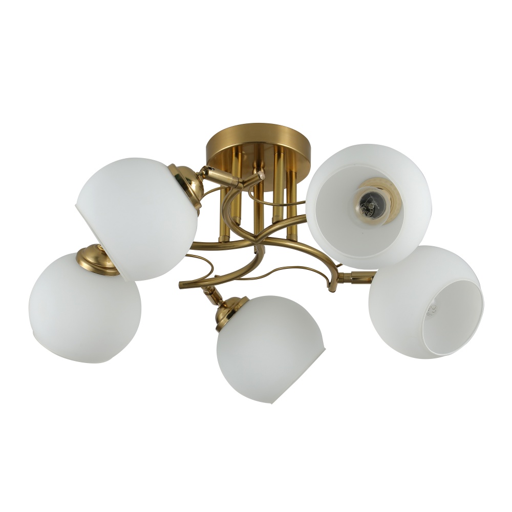 Люстра Miorro Vittoria 520х230 мм 5x40 Вт E27 медь 51-311-016