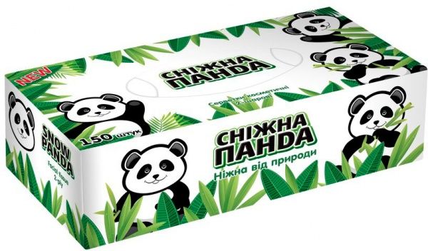 Салфетки гигиенические в коробке Сніжна Панда 150 шт.