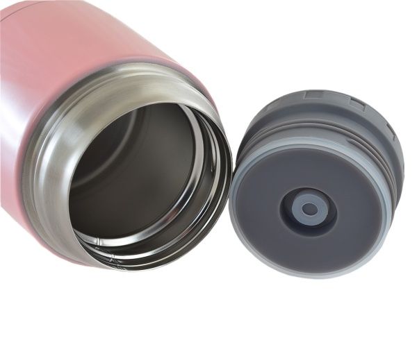 Термос для їжі 450 мл YES рожевий 706713