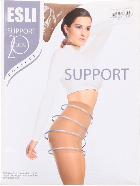 Колготки женские ESLI Support Support 20 den melone р. 2 бежевый 