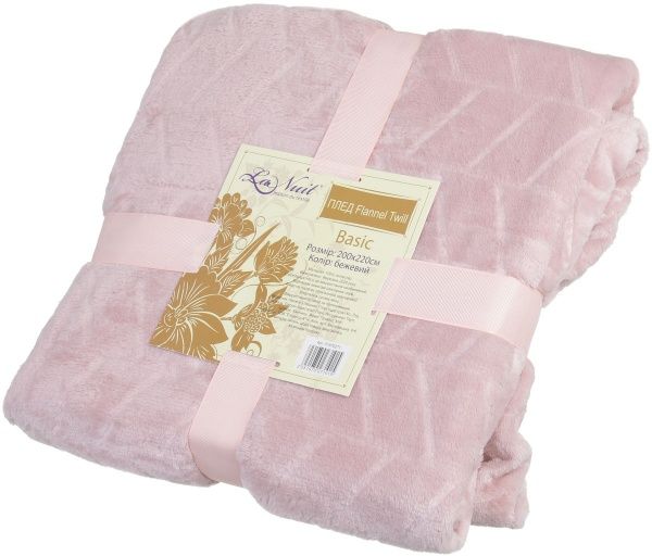 Плед Basic Twill 200x220 см беж La Nuit 