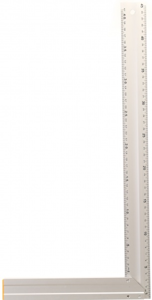 Угольник Compass 450 мм анодированный 90 две шкалы К-450