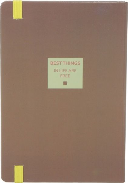 Книга для записей А5 в клетку желтый