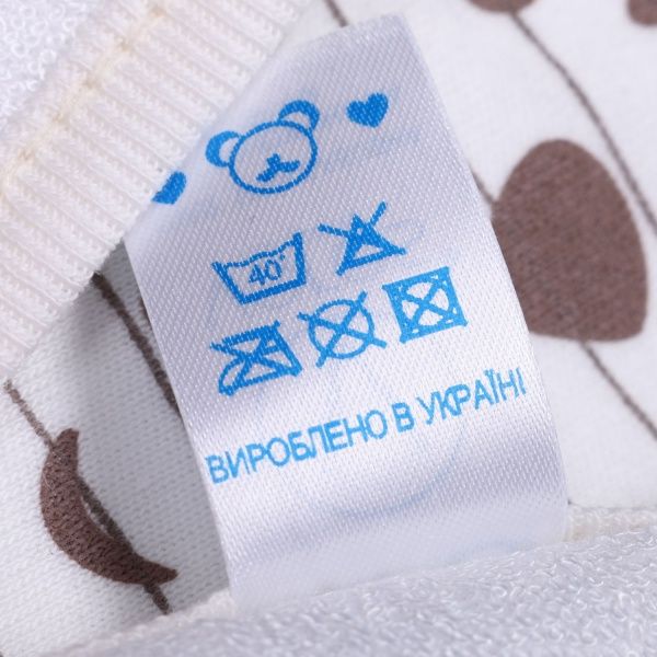 Слюнявчик Baby Veres Funy sparrows молочный 