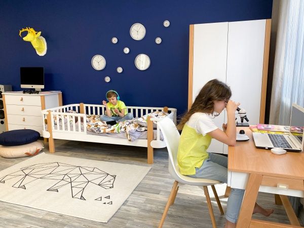 Ліжко Veres Монако біло-буковий 27.1.1.21.15