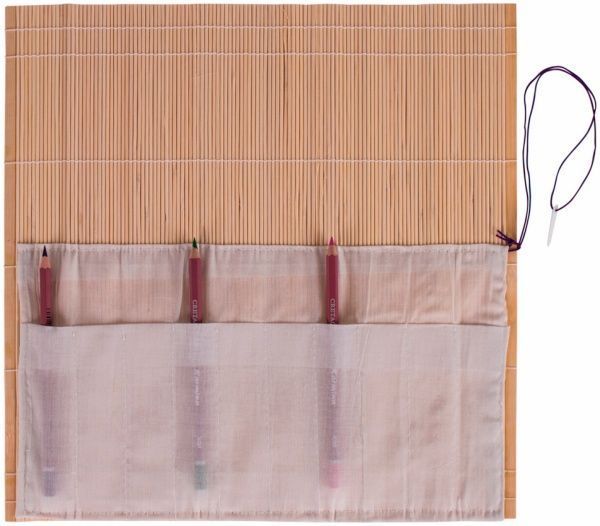 Пенал для кисточек бамбуковый 33*33см