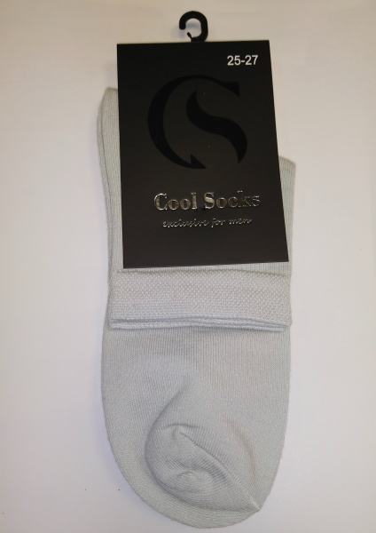 Шкарпетки чоловічі Cool Socks 17308 р. 25-27 світло-сірий 1 пар 
