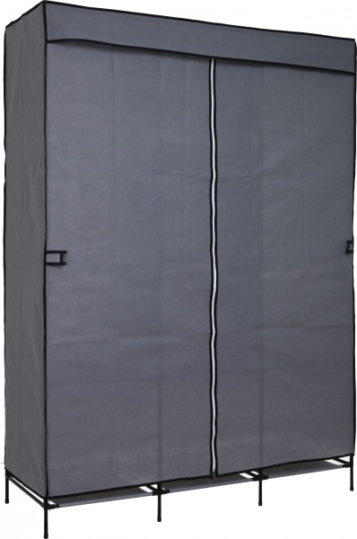 Тканинна шафа London 1720х1280х450 мм сірий із чорним 