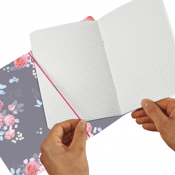 Блокнот My.Book Flex А5 40 аркушів клітинка Ladylike Flowers 50021512 Herlitz