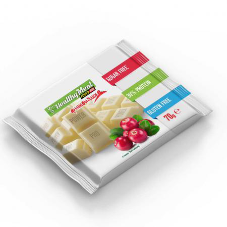 Шоколад POWER PRO Фітоняшка молочний з журавлиною 70 г