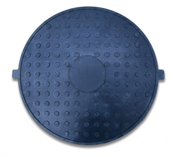 Люк канализационный ПОЛИМЕР-ТЕХБУД 770 мм 4,5 т без замка черный