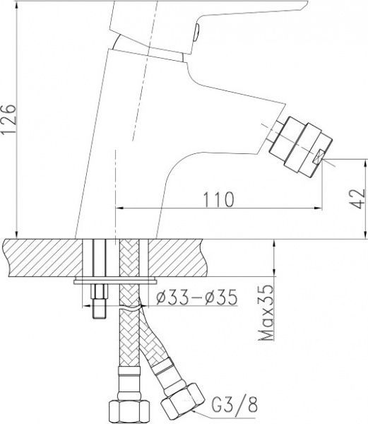 Змішувач для біде Koller Pool Twin RN0300