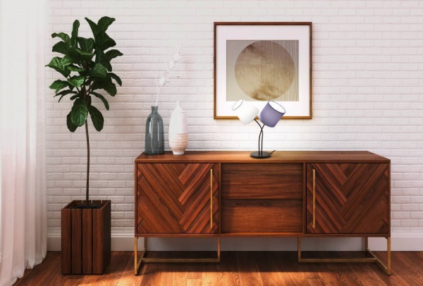 Настольная лампа 2x40 Вт E14 черный/белый 95194 