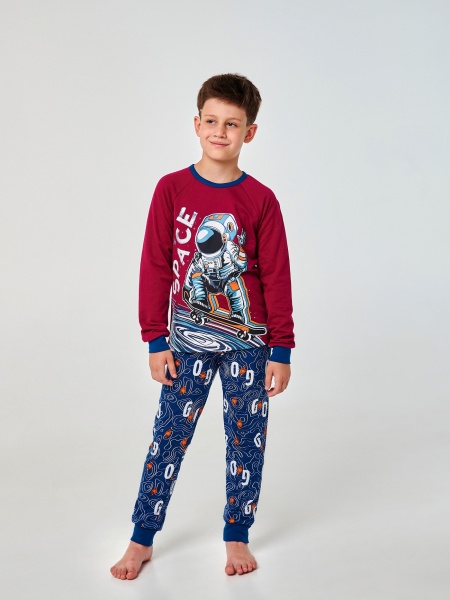 Піжама для хлопчиків Smil 104697 р.128 бордовий 104697 