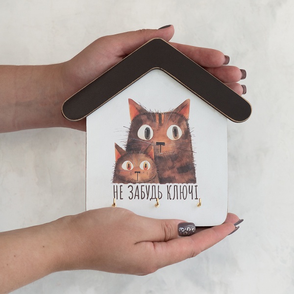 Ключница GrayCat «Не забудь ключі. Руді коти» (kmm0113)