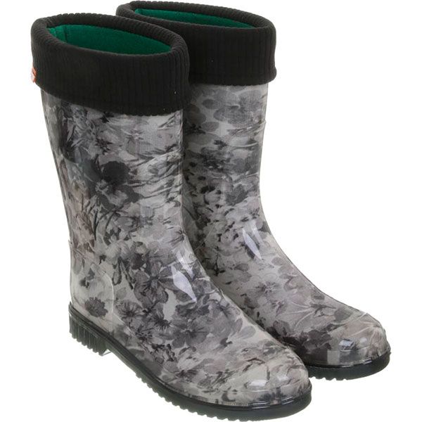 Сапоги Alisa Line Цветы р.37 черный