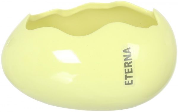 Ваза керамическая желтая Яйцо 1712-7 Eterna