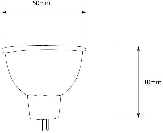 Лампа світлодіодна Светкомплект 8 Вт MR16 матова GU5.3 220 В 4500 К 