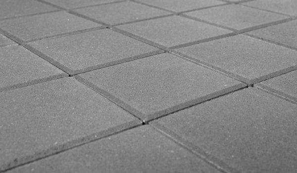 Тротуарная плитка Авеню Брусчатка 20x20x6 см серая