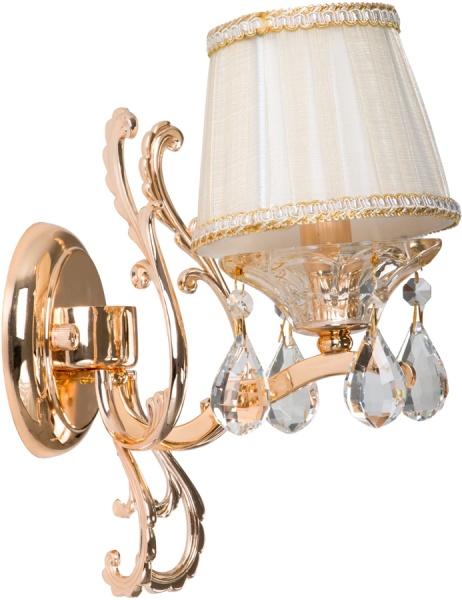 Бра Интеркласс НББ 01-ХХ-018 1x40 Вт E14 золото 8709W-1 