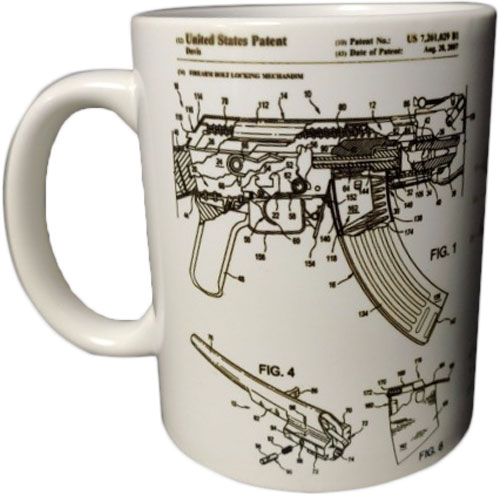 Кухоль P1G 0,35 л керамічна АК-47 [1314] Snow White, 0,35