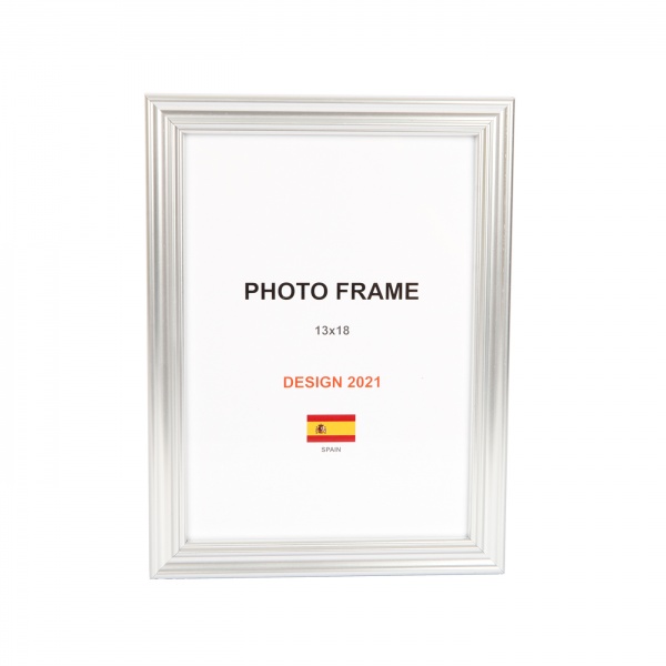 Рамка для фото 1 фото 13х18 см срібло 