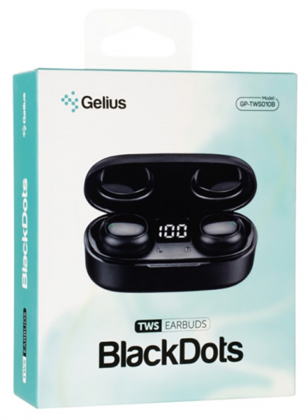 Наушники Gelius Pro BlackDots black GP-TWS010B 