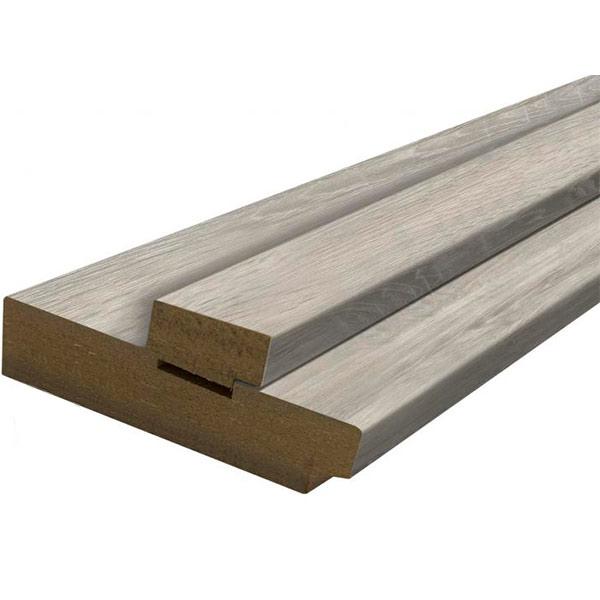 Дверная коробка ОМиС под добор 2070х80 мм дуб светло-серый