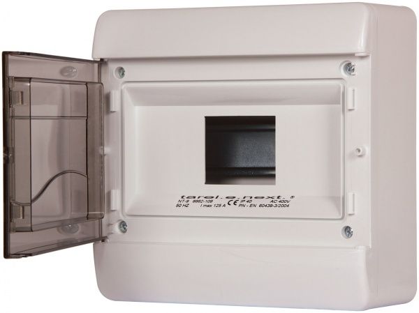 Щиток розподільчий 9-модульний  TAREL (NT) 1 ряд IP40 накладний 6662-109