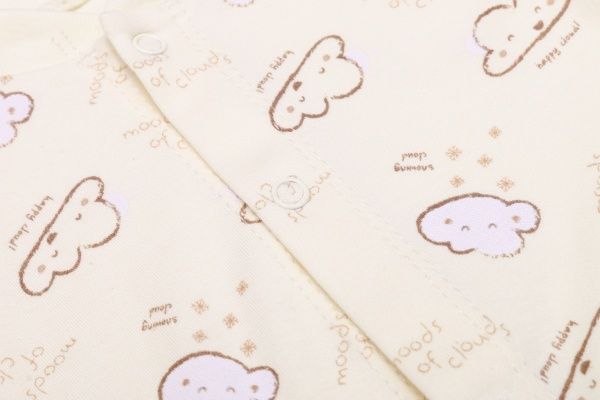 Комбинезон унисекс Bembi КБ4 р.56 молочный с рисунком 