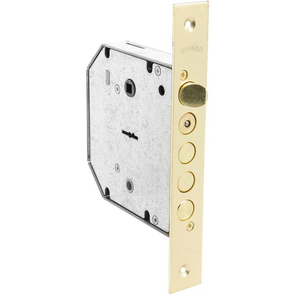 Замок врізний Bruno BR-42-R правий полірована латунь