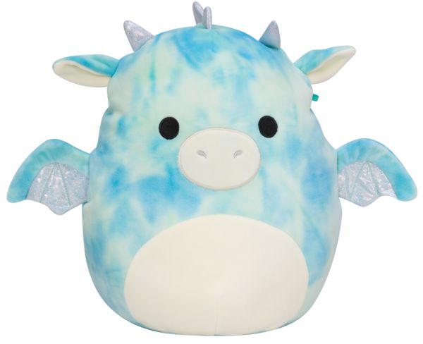 Мягкая игрушка SQUISHMALLOWS Небесный дракон Кейт 31 см голубой с белым 6732753