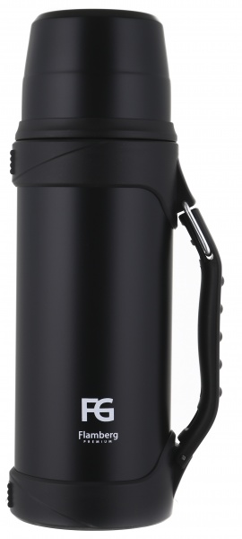 Термос туристический 1200 мл Obsidian черный XTH8-120 Flamberg Premium