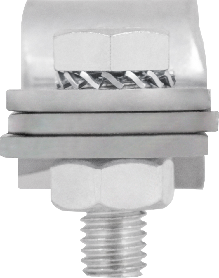 Зажим шпильки заземления E.NEXT D16 с полосой z0010021