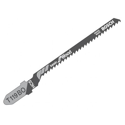 Пилка для електролобзика Bosch T119BO 5 шт. 2608630310