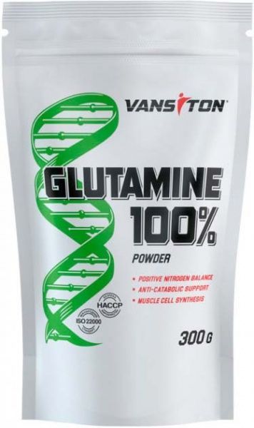 Амінокислота Vansiton Glutamine 100% 300 г 