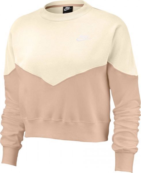 Джемпер Nike W NSW HRTG CREW FLC AR2505-287 р. XS бежевый